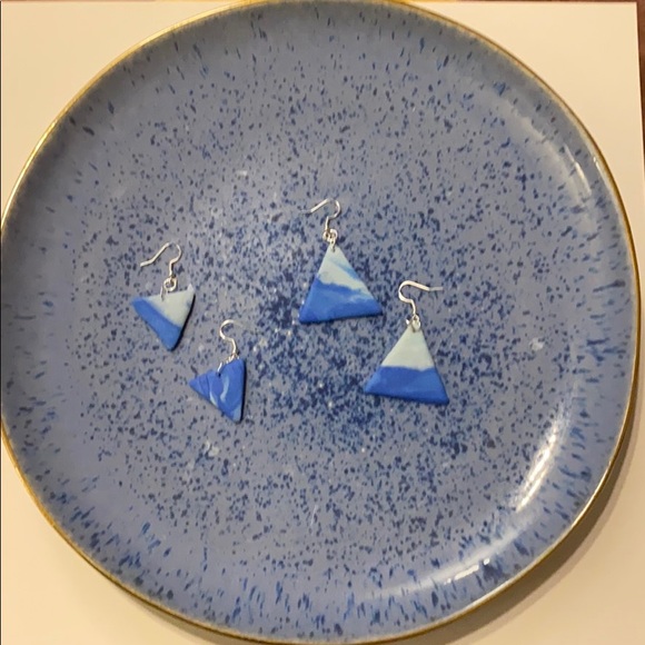 Handmade Clay Earrings - Fire & Ice Series - Picture 4 of 16